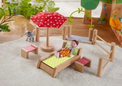 HABA 306717 Little Friends – Puppenhaus-Möbel Garten 4 HABA 306717 Little Friends – Puppenhaus-Möbel Garten – Bild 2
