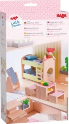 HABA 303836 Little Friends Puppenhaus-Möbel Kinderzimmer Für Geschwister 5 HABA 303836 Little Friends Puppenhaus-Möbel Kinderzimmer Für Geschwister – Bild 3