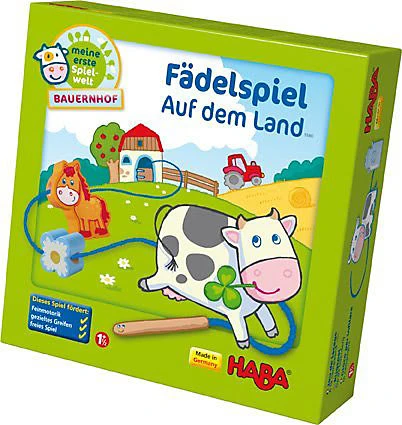 Haba 5580 Meine Erste Spielwelt - Bauernhof Fädelspiel Auf Dem Land 3 Haba 5580 Meine Erste Spielwelt - Bauernhof Fädelspiel Auf Dem Land