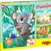 Puzzles Koala, Faultier & Co. 3 X 24 Teile -Haba Verkaufsgeschäft haba sales gmbh and co kg puzzles koala faultier and co 3 x 24 teile