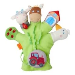 Haba Spielhandschuh Bauernhof In Grün -Haba Verkaufsgeschäft haba spielhandschuh bauernhof in grun 1