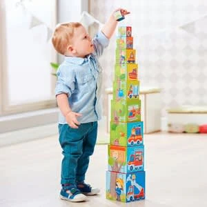 Haba Stapelwürfel Feuerwehr In Mehrfarbig 4 Haba Stapelwürfel Feuerwehr In Mehrfarbig – Bild 2