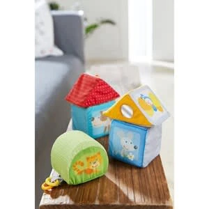 Haba Stoff- Entdeckerwürfel Tierisch Geometrisch In Mehrfarbig 4 Haba Stoff- Entdeckerwürfel Tierisch Geometrisch In Mehrfarbig – Bild 2